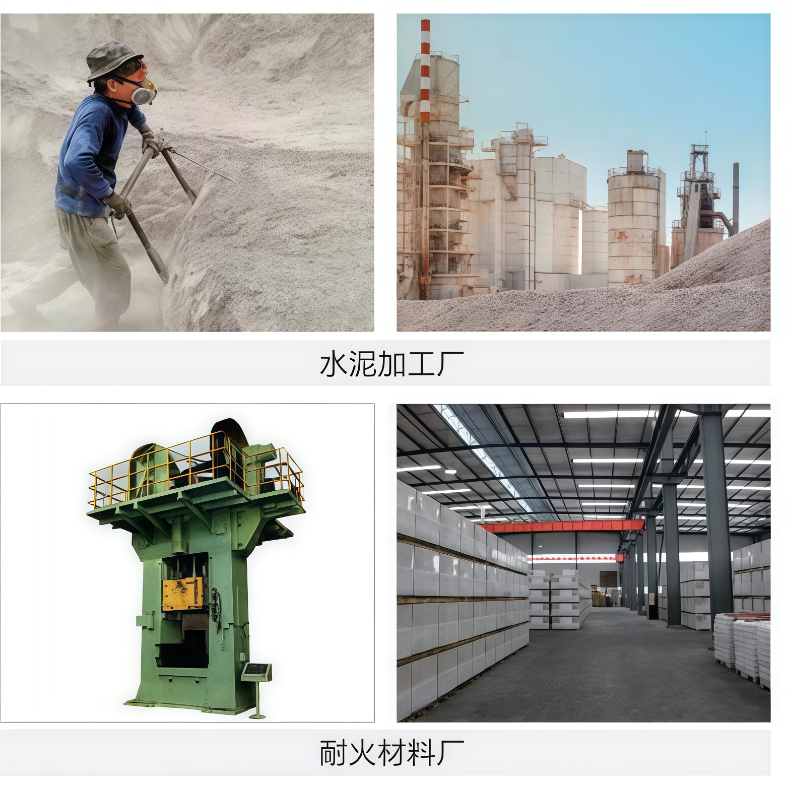 負(fù)壓清掃系統(tǒng)-QVC-C系列水泥加工、耐火材料加工行業(yè)案例